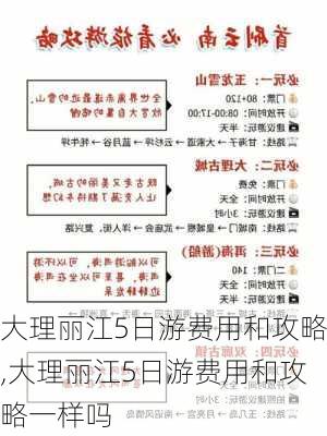 大理丽江5日游费用和攻略,大理丽江5日游费用和攻略一样吗-第3张图片-欣雨出游网