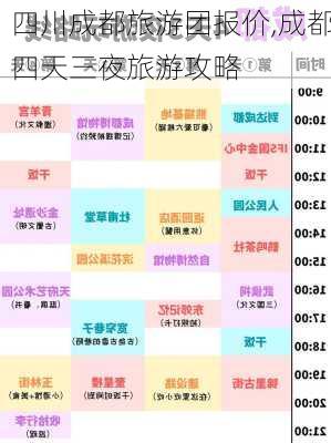 四川成都旅游团报价,成都四天三夜旅游攻略-第1张图片-欣雨出游网