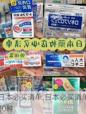 日本必买清单,日本必买清单20种