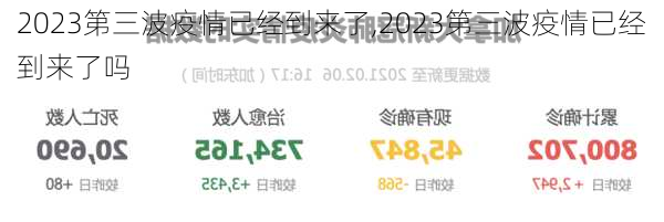 2023第三波疫情已经到来了,2023第三波疫情已经到来了吗-第1张图片-欣雨出游网