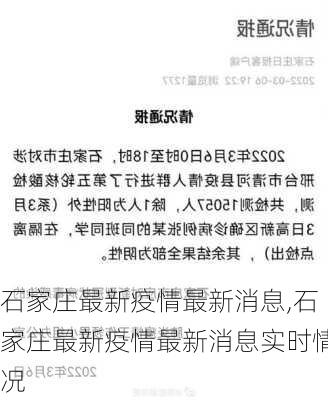 石家庄最新疫情最新消息,石家庄最新疫情最新消息实时情况-第3张图片-欣雨出游网