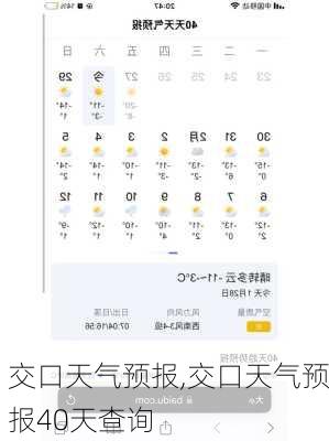 交口天气预报,交口天气预报40天查询