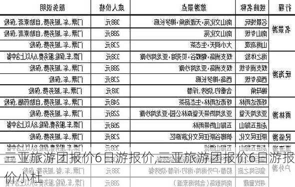 三亚旅游团报价6日游报价,三亚旅游团报价6日游报价小杜-第3张图片-欣雨出游网