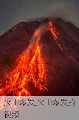 火山爆发,火山爆发的视频