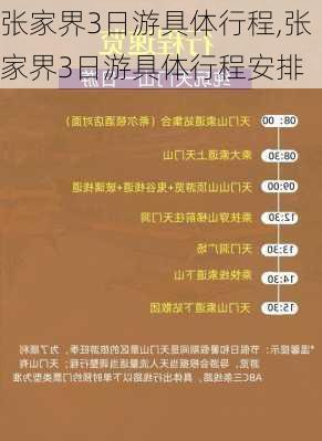 张家界3日游具体行程,张家界3日游具体行程安排-第1张图片-欣雨出游网