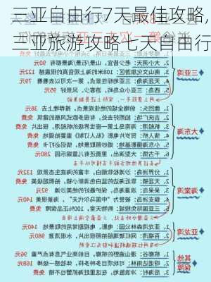 三亚自由行7天最佳攻略,三亚旅游攻略七天自由行-第3张图片-欣雨出游网