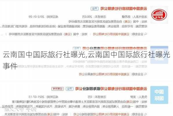 云南国中国际旅行社曝光,云南国中国际旅行社曝光事件-第2张图片-欣雨出游网