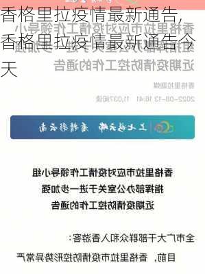 香格里拉疫情最新通告,香格里拉疫情最新通告今天-第2张图片-欣雨出游网